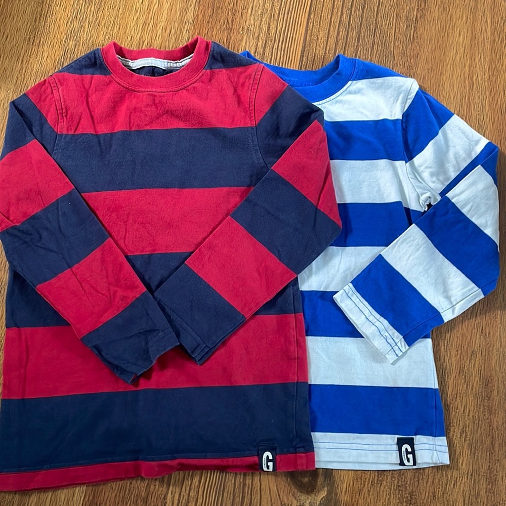 Gymboree long sleeve (red size 5, white 5T)
